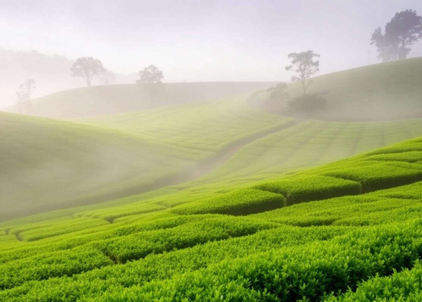 Campos de matcha en Japón
